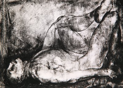 Mężczyzna na plecach, akt, ok. 1916 autorstwa George Wesley Bellows
