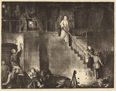 Morderstwo Edith Cavell, 1918. autorstwa George Wesley Bellows