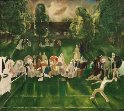 Turniej Tenisowy, 1920. autorstwa George Wesley Bellows