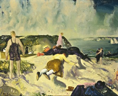 Plaża, Newport, ok. 1919 autorstwa George Wesley Bellows