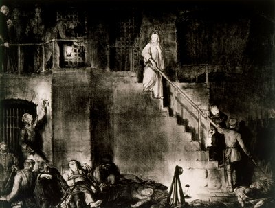 Morderstwo Edith Cavell autorstwa George Wesley Bellows