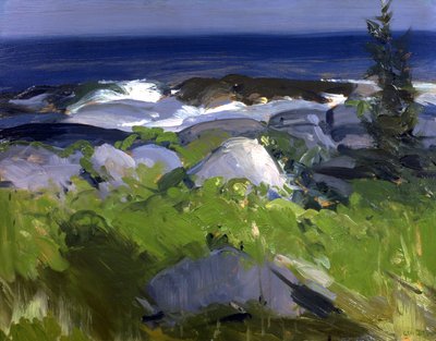 Brzeg pokryty winoroślą – wyspa Monhegan, 1913. autorstwa George Wesley Bellows
