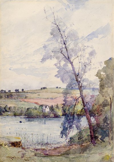 Scena z jeziora autorstwa George Whitton Johnstone