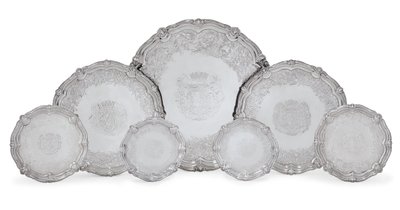 Salvers, The Leinster Service autorstwa George Wickes