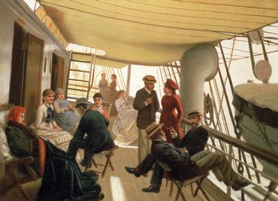 Statek wycieczkowy, 1882 autorstwa George Wright