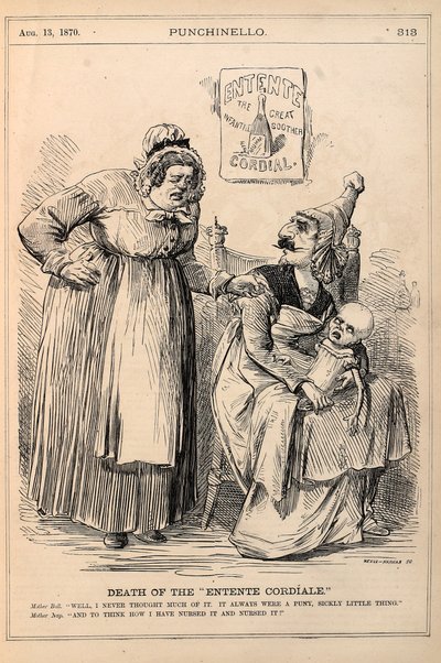 Śmierć Entente Cordiale, 1870 (drewno) autorstwa George and Hammar, George Wevill