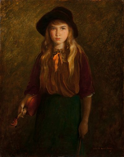 Młody skrzypek autorstwa George de Forest Brush or Brusch