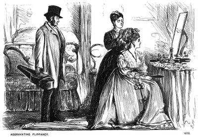 Obciążające Flippancy, 1870 1891. autorstwa George du Maurier