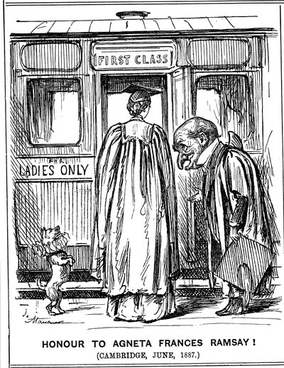 Cześć Agnecie Frances Ramsay! Cambridge, czerwiec 1887 autorstwa George du Maurier