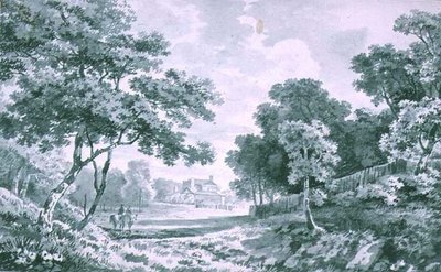 Dom widziany przez Open Parkland autorstwa George the Elder Barret