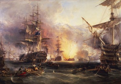 Bombardowanie Algieru, 27 sierpnia 1816 r. autorstwa George the Elder Chambers