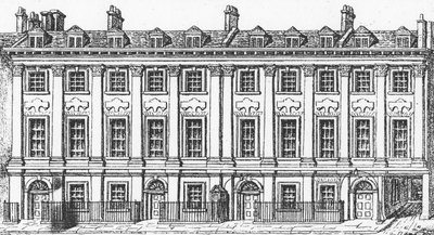 Domy Great Queen Street, 1817 autorstwa George the Elder Scharf