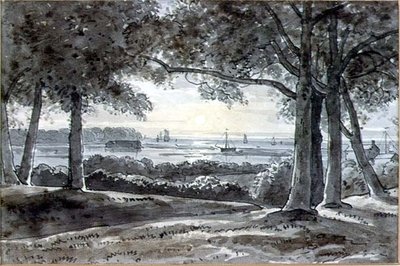 Scena rzeczna autorstwa George the Younger Barret