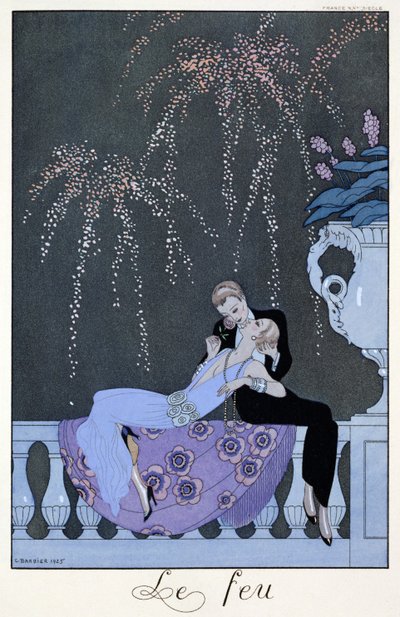 Ogień, ilustracja do „Fetes Galantes” Paula Verlaine