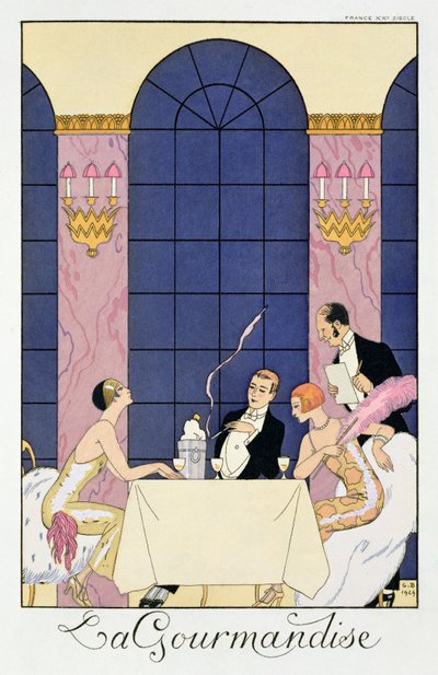 Smakosze autorstwa Georges (after) Barbier