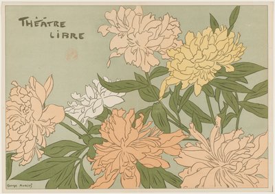 "Myrane" i "Les Chapons" (program dla Théâtre Libre) autorstwa Georges Auriol