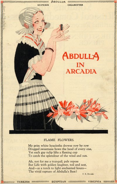 Papierosy Abdulli, lata 20. autorstwa Georges Barbier