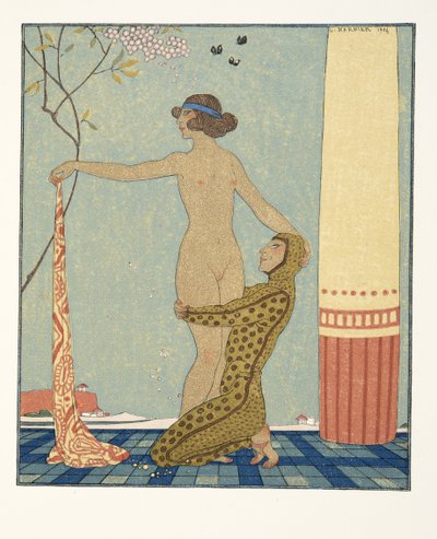Bilitis, ilustracja z Les Chansons de Bilitis autorstwa Pierre