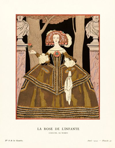 Ilustracja z Gazette du Bon Ton autorstwa Georges Barbier