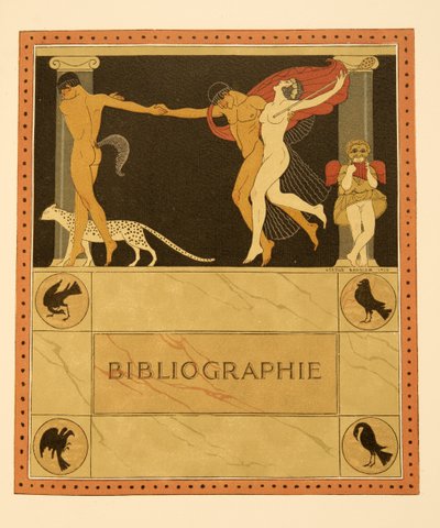 Ilustração de Les Chansons de Bilitis, de Pierre Louys, pub. 1922 (impressão em estêncil) polonês autorstwa Georges Barbier