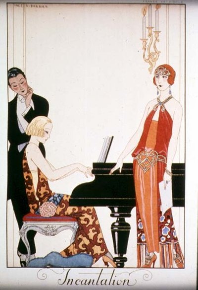Ilustracja zaklęcia do „Gazette du Bon Ton” autorstwa Georges Barbier