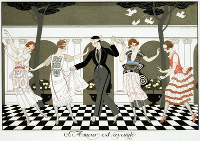 Miłość jest ślepa autorstwa Georges Barbier