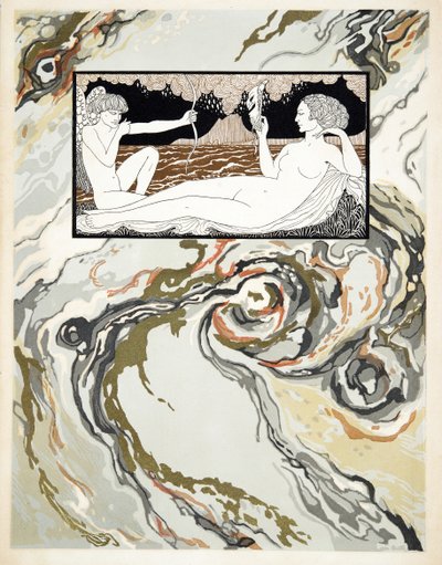 Postacie z komedii, okładka przednia, wyd. 1922 (odbitka szablonowa) autorstwa Georges Barbier