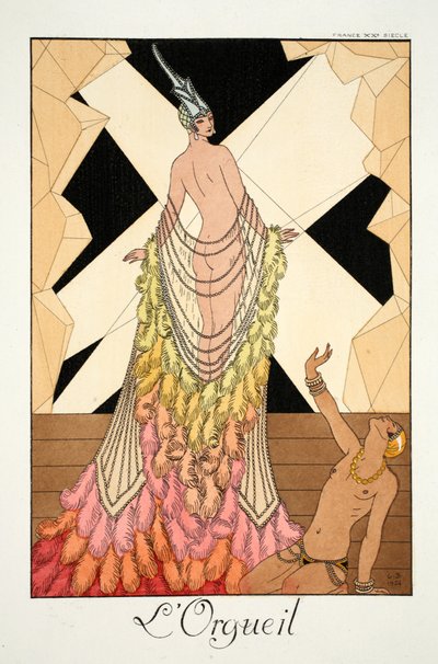 Duma, z „Falbalas i Fanfreluches, Almanachu trybów teraźniejszości, przeszłości i przyszłości” autorstwa Georges Barbier