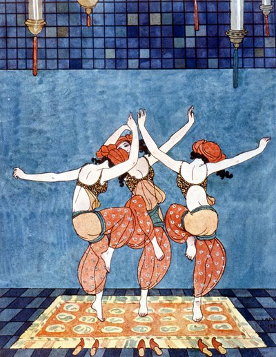 Księżniczka Szeherezada (Szeherezada) (opowieści tysiąca i jednej nocy). Ilustracja autorstwa George