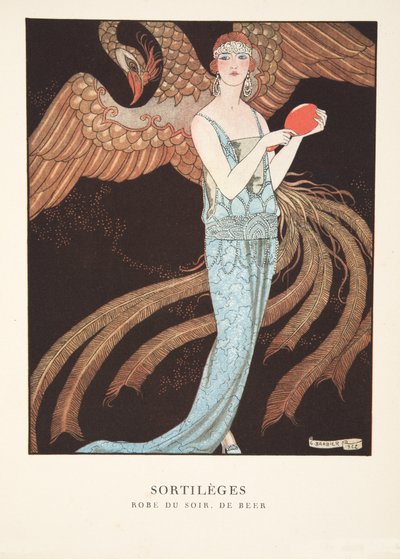 Sortilèges z kolekcji modnych talerzy autorstwa Georges Barbier