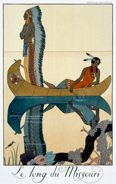 „Długość Missouri”, 1922 autorstwa Georges Barbier