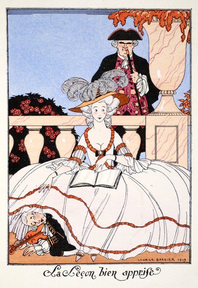Dobrze odrobiona lekcja autorstwa Georges Barbier