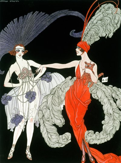 Zakup (pióro, tusz i akwarela na papierze) autorstwa Georges Barbier