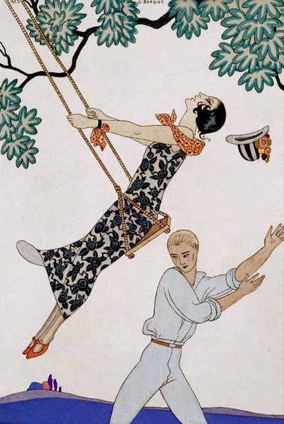Huśtawka autorstwa Georges Barbier