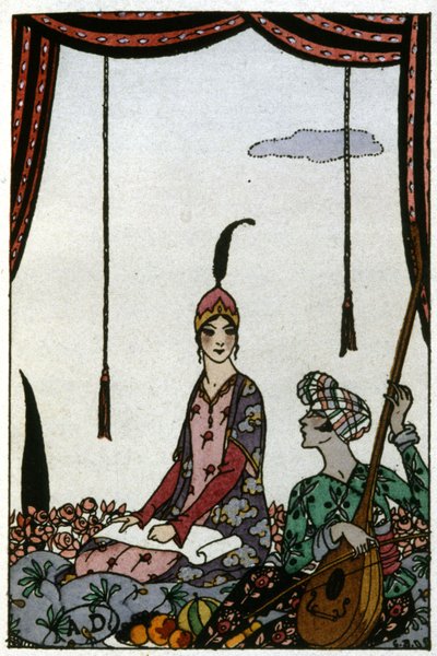 Królowa Saby, ok. 1920 (ilustracja) autorstwa Georges Barbier