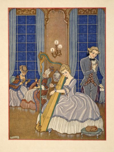 Valmont Uwodzi swoją ofiarę, ilustracja z „Les Liaisons Dangereuses” Pierre