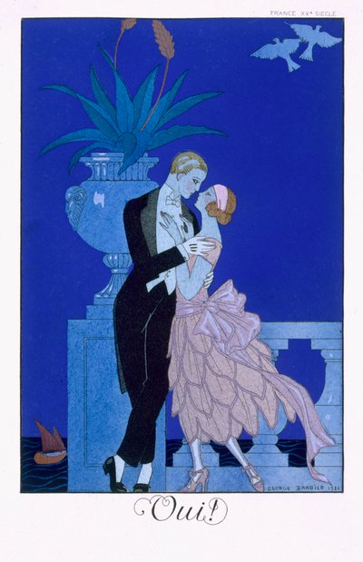 TAk! 1921 (kolor lito) autorstwa Georges Barbier