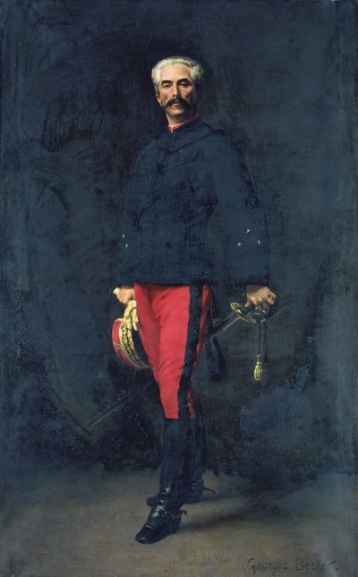 Generał Gaston Auguste (1830-1909) markiz de Gallifet autorstwa Georges Becker