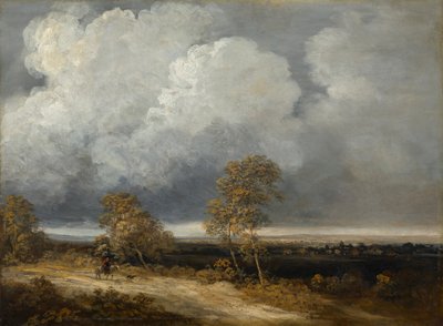 Krajobraz z jeźdźcem autorstwa Georges Bernard Michel