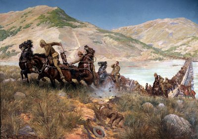 Ostateczne przejście Bullera przez Tugela, luty 1900 autorstwa Georges Bertin Scott