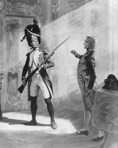 Flambeau i Klemens von Metternich, ilustracja do sztuki „L