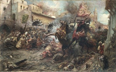 Arabowie w bitwie autorstwa Georges Clairin