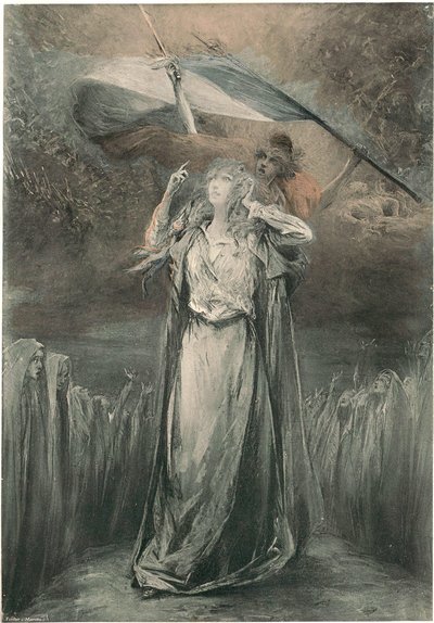 Georges Jules Victor Clairin - Théroigne de Méricourt autorstwa Georges Clairin