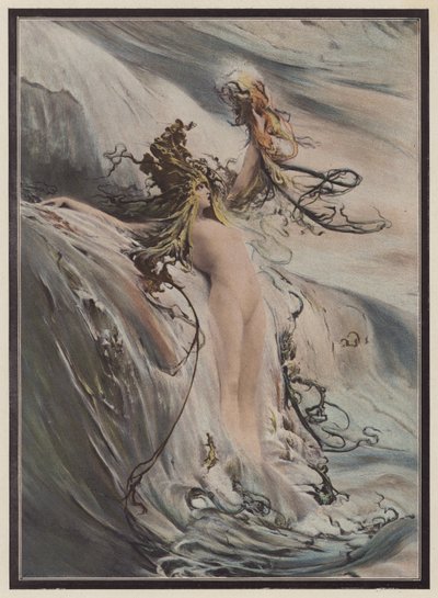 Wielka fala (kolor lito) autorstwa Georges Clairin
