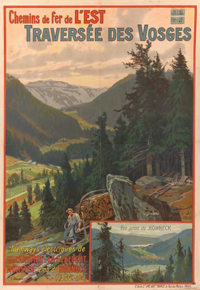 Koleje Wschodnie. Przeprawa przez Wogezy, 1908. autorstwa Georges Daubner