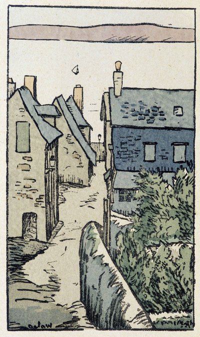 Honfleur - w „”Na drogach Francji”” Georgesa Delaw autorstwa Georges Delaw