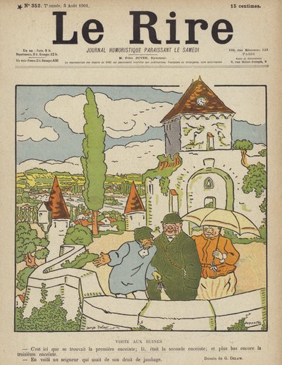 Ilustracja do Le Rire autorstwa Georges Delaw