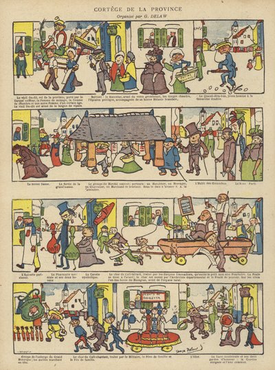 Ilustracja do Le Rire autorstwa Georges Delaw