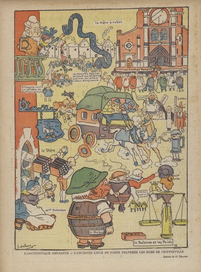Ilustracja do Le Rire autorstwa Georges Delaw