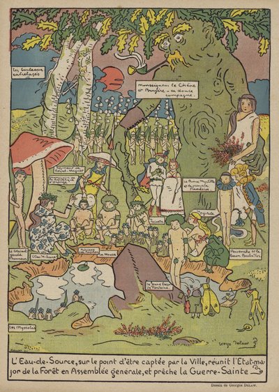 Ilustracja do Le Rire autorstwa Georges Delaw